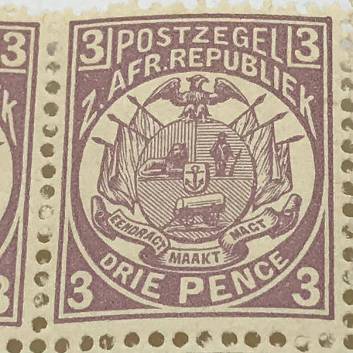 ZAR - SACC 183 - 3 Pence unmounted mint stamps