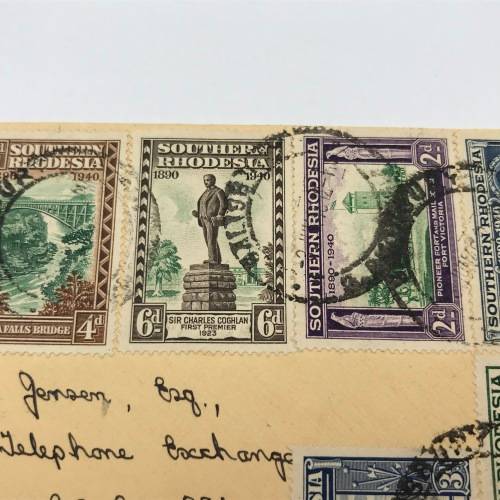 BSA Company Golden Jubilee Southern Rhodesia first day cover with SACC 55-62 stamps