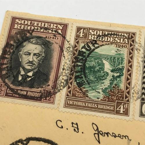 BSA Company Golden Jubilee Southern Rhodesia first day cover with SACC 55-62 stamps