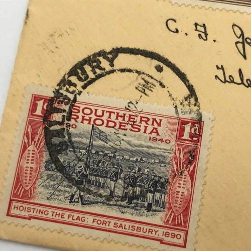 BSA Company Golden Jubilee Southern Rhodesia first day cover with SACC 55-62 stamps