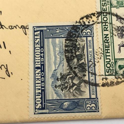 BSA Company Golden Jubilee Southern Rhodesia first day cover with SACC 55-62 stamps