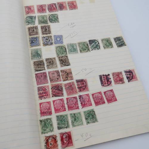 Germany Deutsches Reich book with over 550 stamps