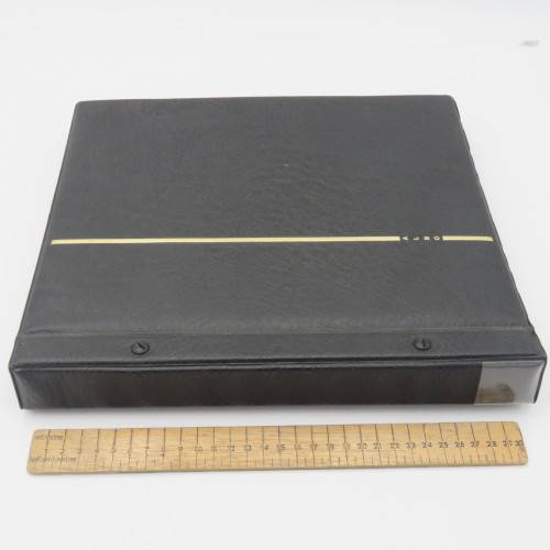 Stamp album with over 1070 stamps - England Jersey Isle of man Gibraltar mint and used