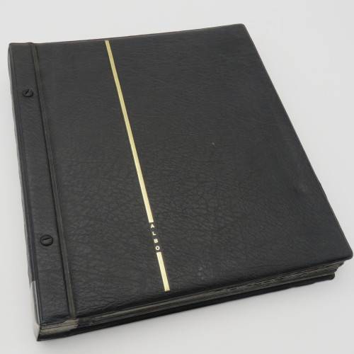 Stamp album with over 1070 stamps - England Jersey Isle of man Gibraltar mint and used