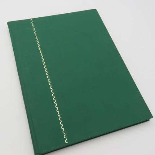 16 Page stamp album with over 700 old stamps - Some better stuff - Have a look at the photos