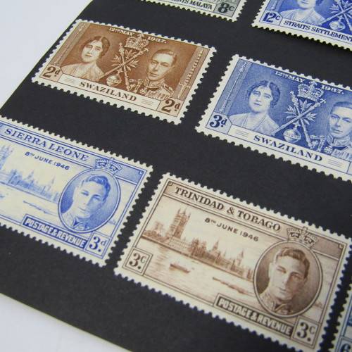 Lot of British commonwealth stamps - mint and used hinged
