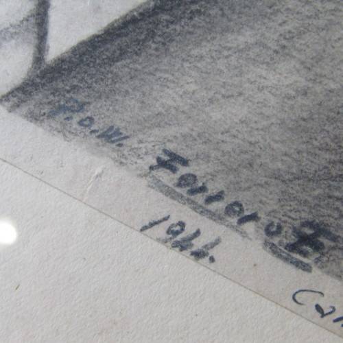 WW2 drawing of P.O.W. Ferrero E. 1944 Camp Kroonstad