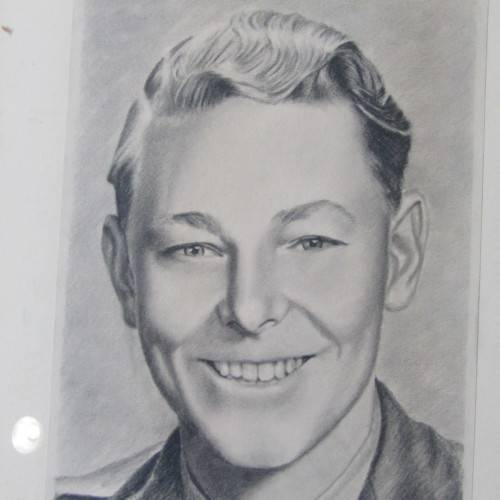 WW2 drawing of P.O.W. Ferrero E. 1944 Camp Kroonstad
