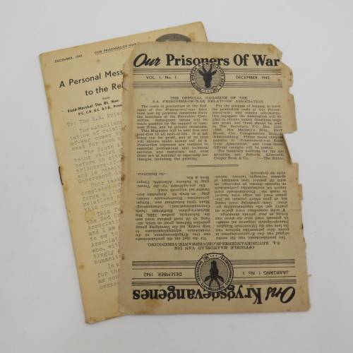 1942 December WW2 Information booklet - our prisoners war