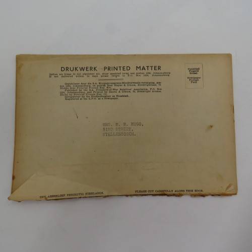 WW2 Our Prisoners of War March 1943 Booklet with postal exterior