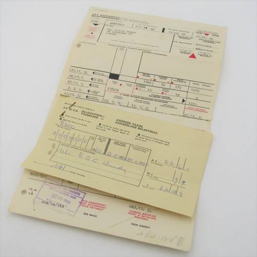 South African Revenue - 1960 Tax Assessment and payment advice
