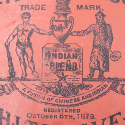 Antique Peter Leech and Son coffee tin label