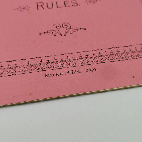 Original early 1900`s rules of the Automotive Club of South Africa