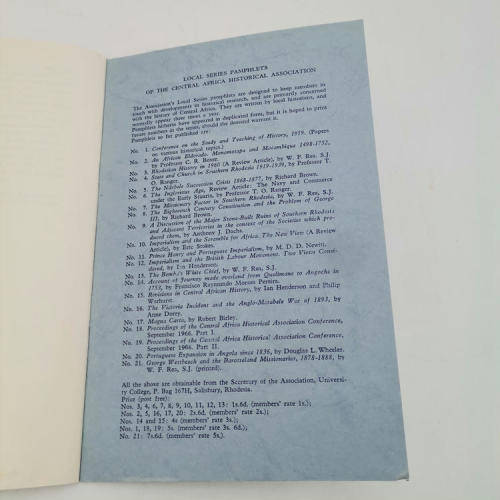 Aspects of Rhodesian Land Policy 1980 - 1936 by R.H Palmer