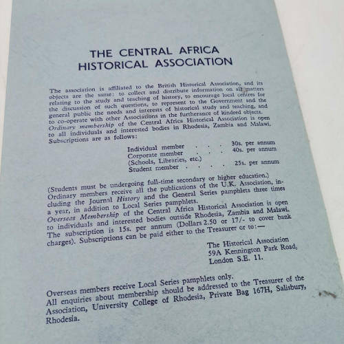 Aspects of Rhodesian Land Policy 1980 - 1936 by R.H Palmer