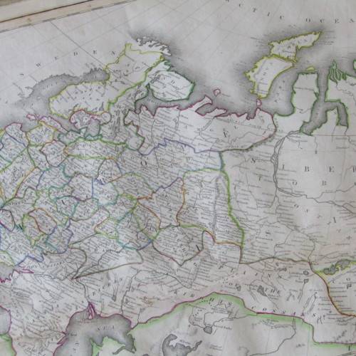 Original 1830`s map of Russian Empire published WM. Lizars, Edinburgh - 2 piece map