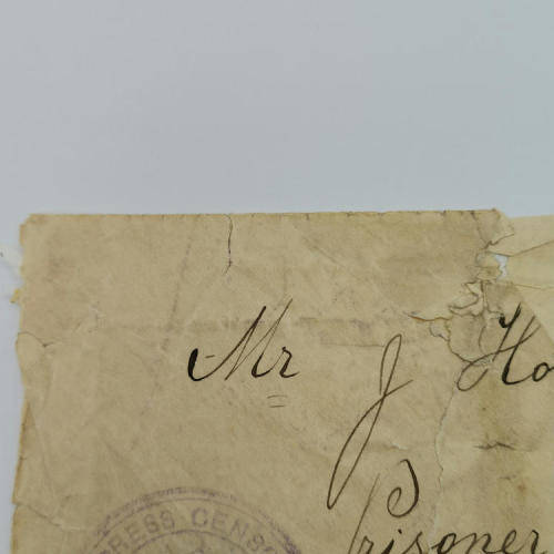 Censored letter to Tin Town Camp, Lady Smith - Boer War - Addressed to a Jewish Boer - some damage