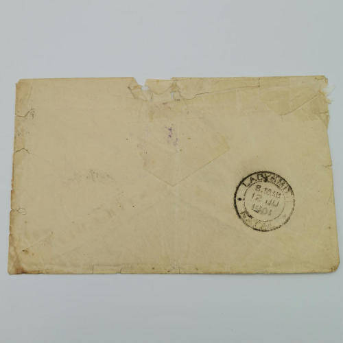 Censored letter to Tin Town Camp, Lady Smith - Boer War - Addressed to a Jewish Boer - some damage