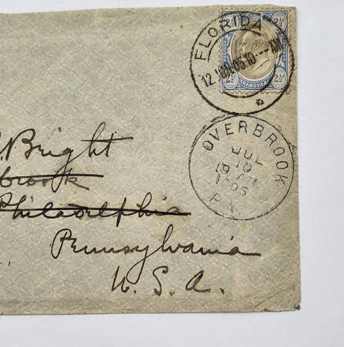 Letter on official Vogelstruis consolidated deep Gold mine Stationary  - See description