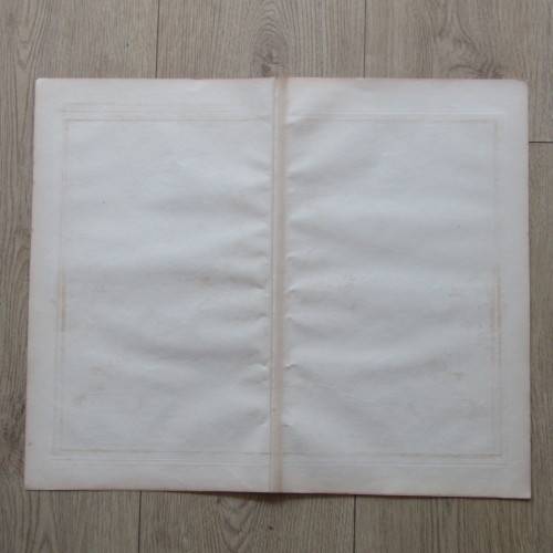 Original 1830`s map of Upper & Lower Rhine - published by W. Lizars, Edinburgh - 57 x 47cm