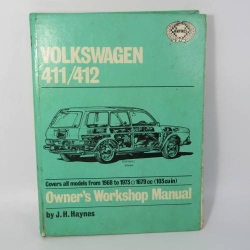 Haynes Volkswagen 411/412 Owners workshop manual - well used