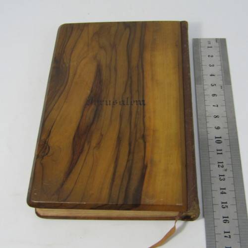 The Red Letter New Testament Bible with olive wood cover