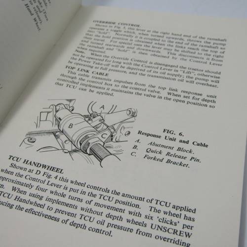 Vintage David Brown Drivers Guide for tractors