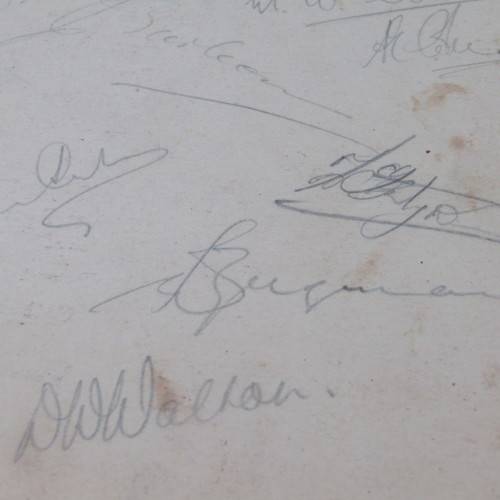 1940 Christmas dinner SAAF menu signed by about 30 Airforce soldiers