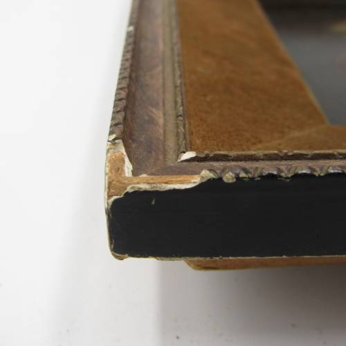Antique oil on wood painting by Wilhelm Koller (1829 - 1884) with clear coating - some frame damage