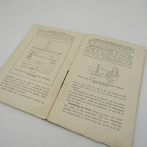 Electric clocks - Principles Construction and working with over 200 Illustrations - cover damaged