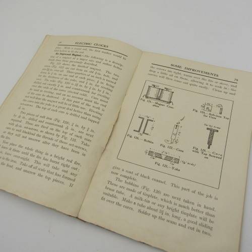 Electric clocks - Principles Construction and working with over 200 Illustrations - cover damaged