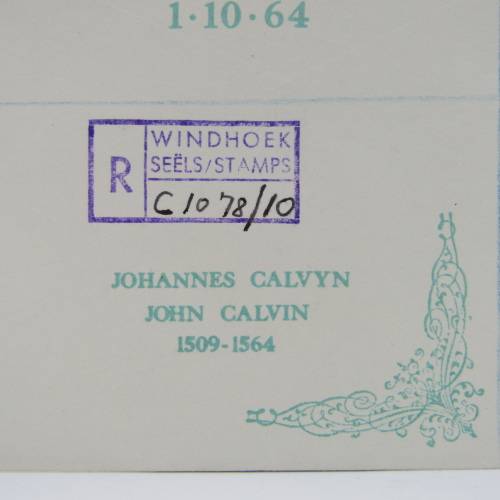 South West Africa Calvin`s Death set on First Day Cover SACC 225,226