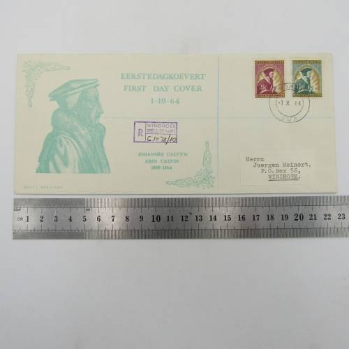 South West Africa Calvin`s Death set on First Day Cover SACC 225,226