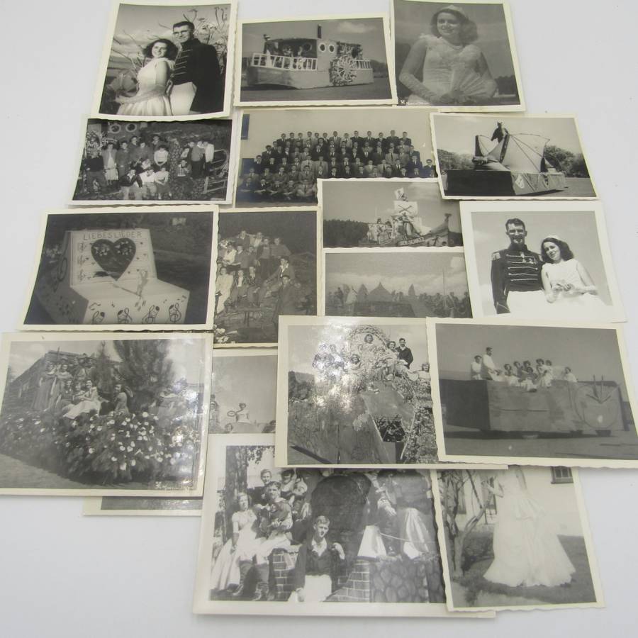 Lot of 17 photos - most of rag 1950 Stellenbosch University