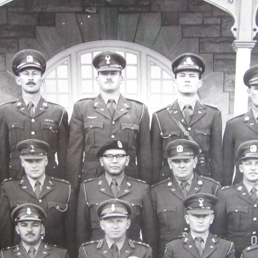 SADF Military college 1965 Officers photo with names