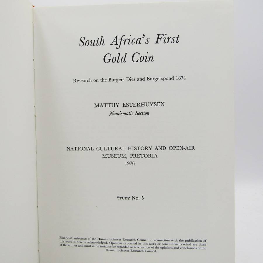South Africa`s first gold coin by Matthy Esterhuysen 1976