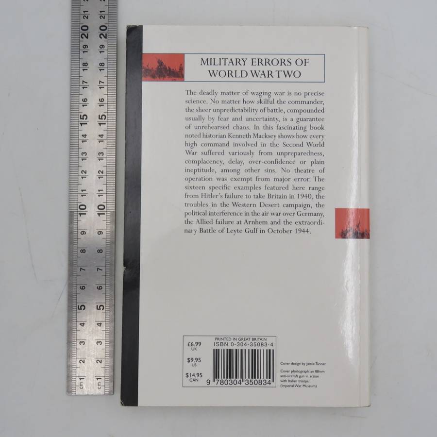 Military Errors of World War two by Kenneth Macksey - Cassell collection