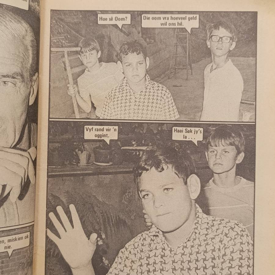 Bende 3 1/2 no 9 Afrikaans photo comic book