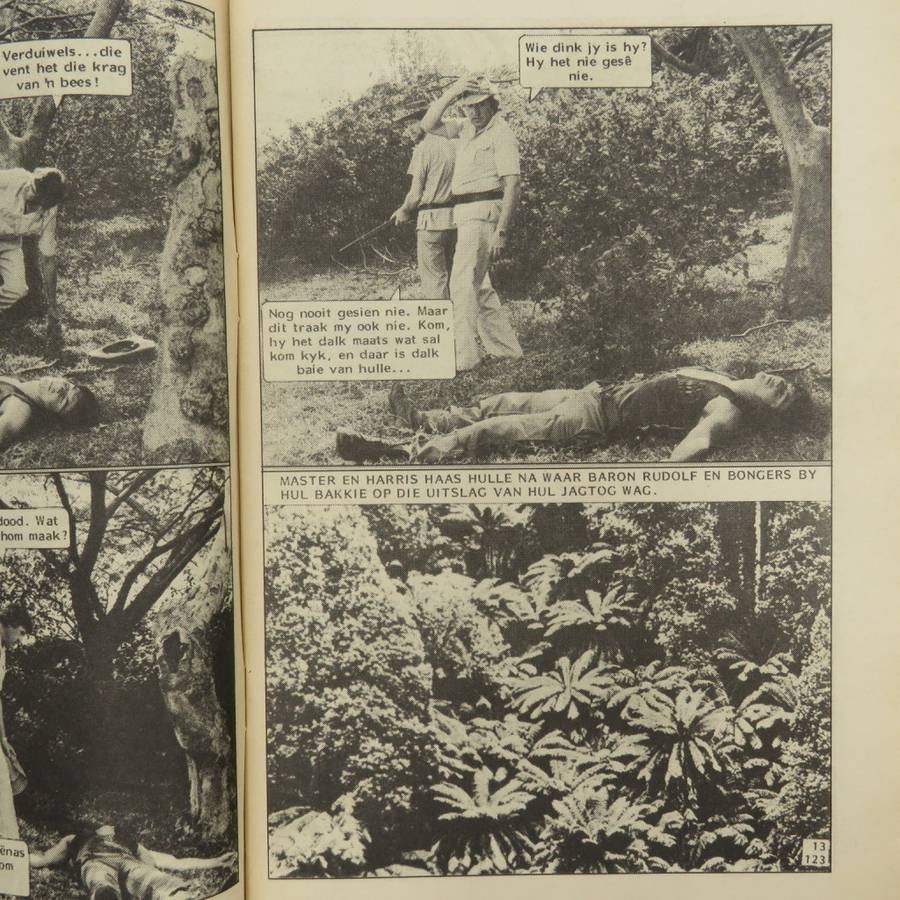 Die Wit Tier no 123 Afrikaans photo comic book