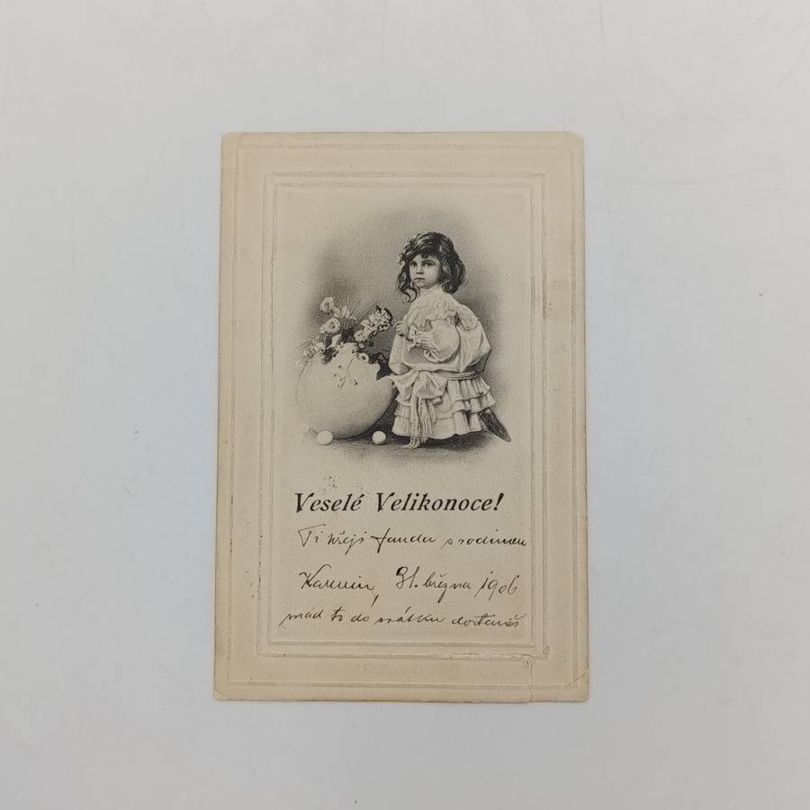 1906 Postcard from Switzerland to Maitland, South Africa - with 10 Heller stamp - one side torn