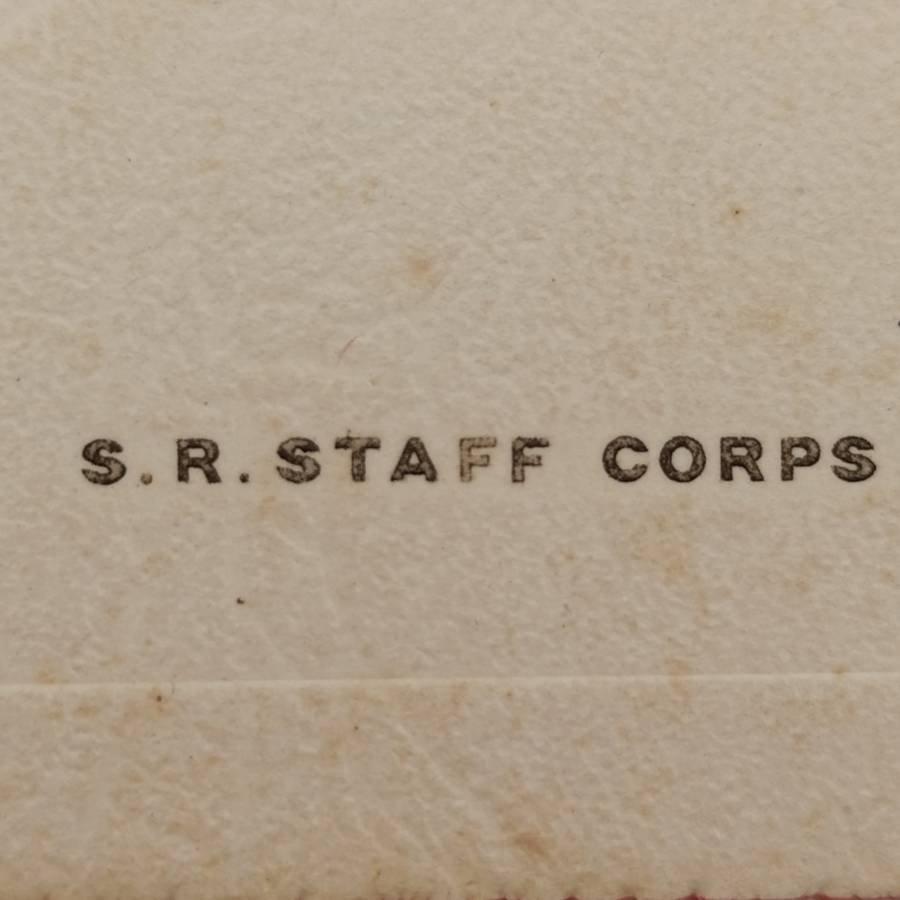 WW2 Southern Rhodesia Staff Corps Christmas Greetings card