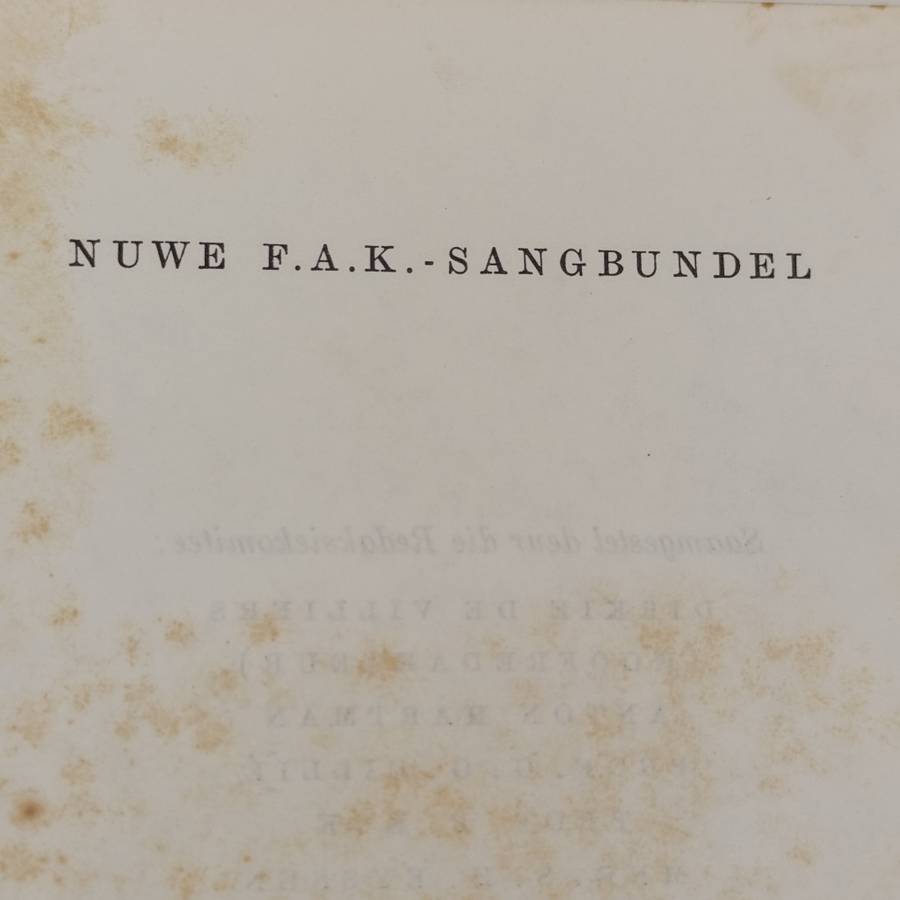 Pair of FAK Sangbundels - Old and New version