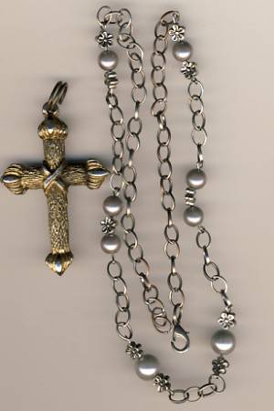 Necklace as per scan and Cross pendant