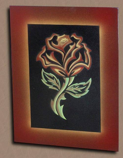 Original Tribal Rose - Airbrush Artwork! (R80 Postage)