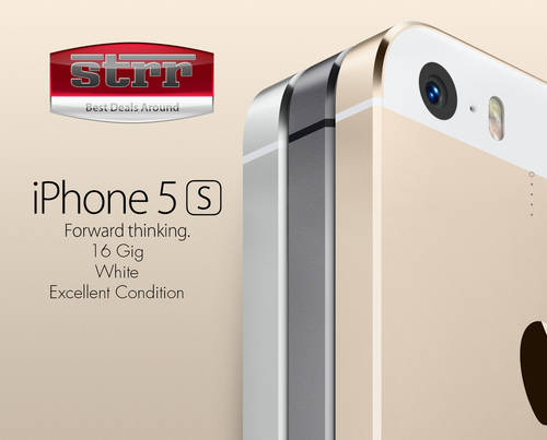***Apple iPhone 5S 16GiG*** White/Silver *** Excellent Condition ***