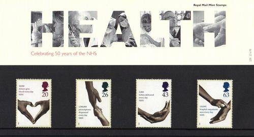British Post Office presentation pack : Health 50 year of NHS 1998