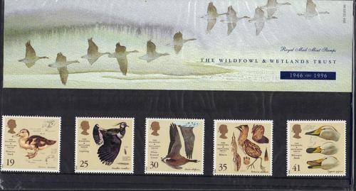 British Post Office presentation pack: The Wildfowl & Wetlands Trust 1946 ~ 1996