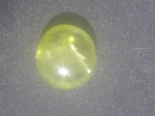 8.19cts Near Round Cut Yellow Natural Titanite
