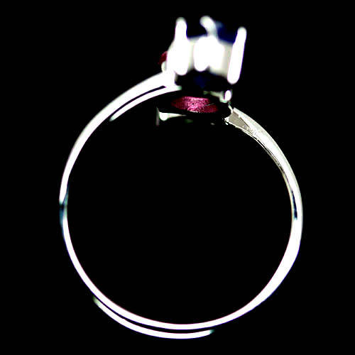 Natural Emerald and Sapphire Ring