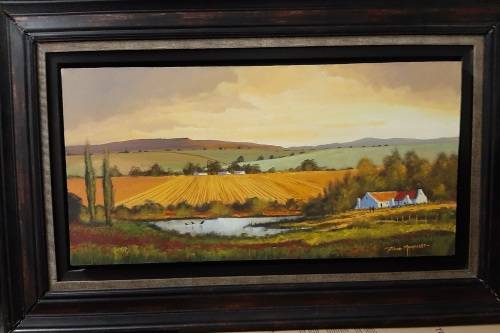 STUNNING FRAMED JOHAN MANEFELDT PAINTING